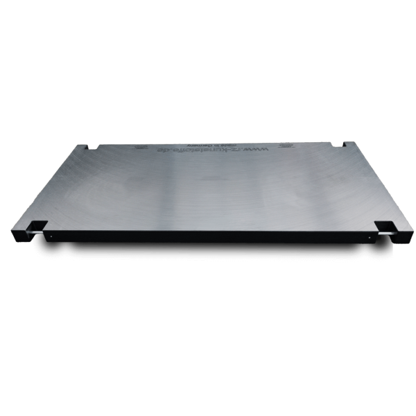 Kranabstützplatte Heavy Duty 1500 x1250 x100 mm mit 4 Wellen als Anschlagpunkt